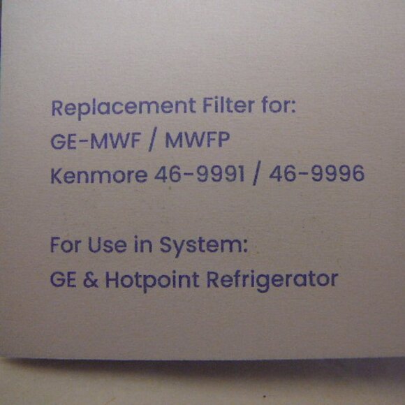 Glacier Fresh GF-MWF Ice & Water Refrigeration Fridge Filters-3 Pack-NEW-SEALED - Picture 4 of 5